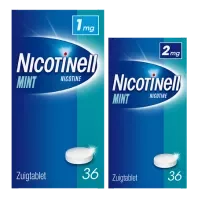 Nicotinell Zuigtablet 1 mg 36 cnt, 2 mg 36 cnt, 
